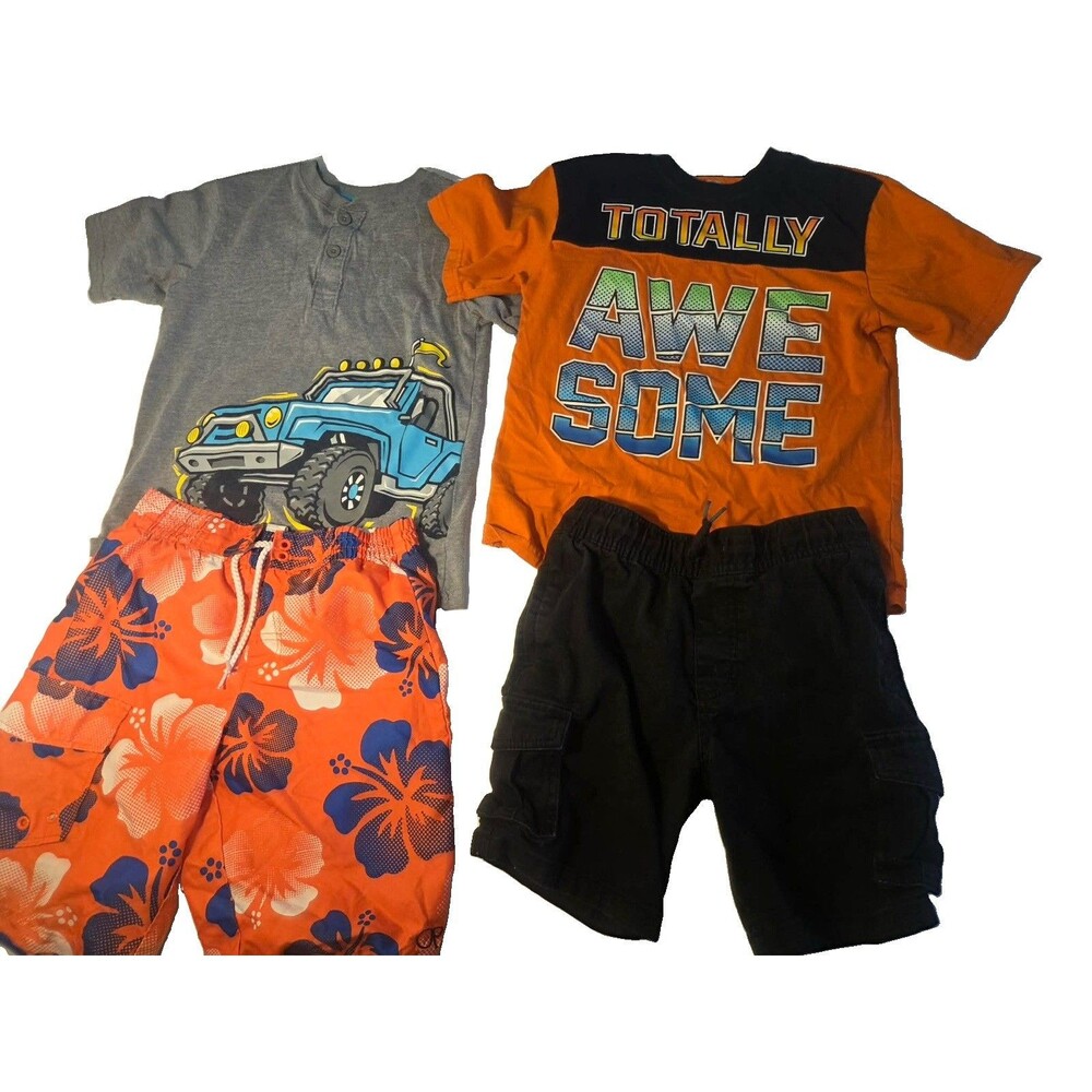 Boys Outfit Sets Size Medium Lot Of 2 Shorts, Short Sleeves
